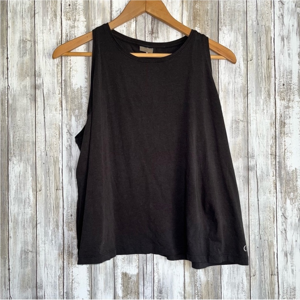 Calia Black Cropped Tank - Picture 1 of 4